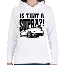 PRINTFASHION Is that a SUPRA?!  - Női kapucnis pulóver - Fehér