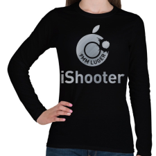 PRINTFASHION iShooter - Női hosszú ujjú póló - Fekete női póló