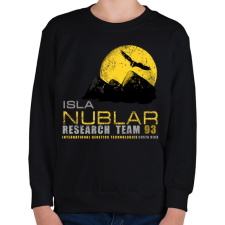 PRINTFASHION ISLA NUBLAR RESEARCH TEAM - Gyerek pulóver - Fekete gyerek pulóver, kardigán