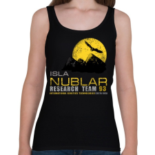 PRINTFASHION ISLA NUBLAR RESEARCH TEAM - Női atléta - Fekete női trikó