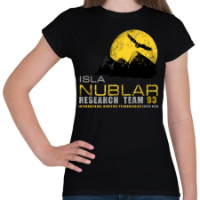 PRINTFASHION ISLA NUBLAR RESEARCH TEAM - Női póló - Fekete női póló