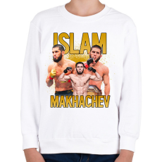 PRINTFASHION Islam Makhachev - Gyerek pulóver - Fehér