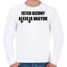 PRINTFASHION Isten bizony ateista vagyok! - Férfi pulóver - Fehér férfi pulóver, kardigán