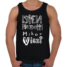 PRINTFASHION isten hozott_w - Férfi atléta - Fekete