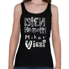PRINTFASHION isten hozott_w - Női atléta - Fekete női trikó