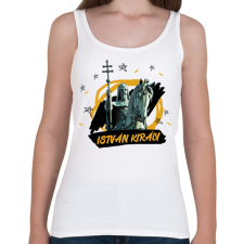 PRINTFASHION István király - Női atléta - Fehér női trikó