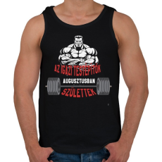 PRINTFASHION IT Augusztus - Férfi atléta - Fekete