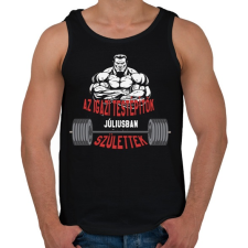 PRINTFASHION IT Július - Férfi atléta - Fekete atléta, trikó