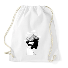 PRINTFASHION It's a cloudy day - Sportzsák, Tornazsák - Fehér tornazsák