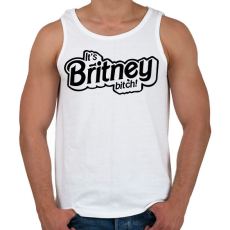 PRINTFASHION It's Britney bitch! Britney Spears - Férfi atléta - Fehér