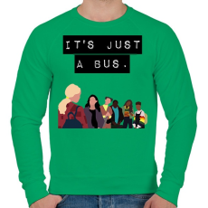 PRINTFASHION It's just a bus. - Férfi pulóver - Zöld