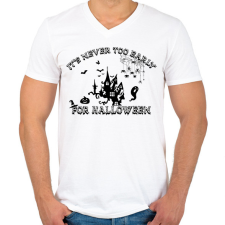 PRINTFASHION It's never too early - Férfi V-nyakú póló - Fehér férfi póló