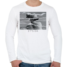 PRINTFASHION It's OK - szobrok - Férfi hosszú ujjú póló - Fehér férfi póló