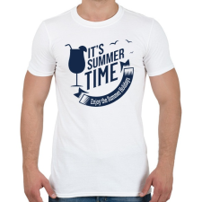 PRINTFASHION It's Summer Time - Férfi póló - Fehér férfi póló
