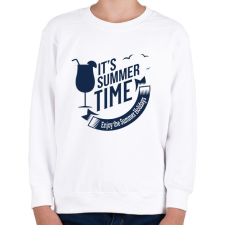 PRINTFASHION It's Summer Time - Gyerek pulóver - Fehér gyerek pulóver, kardigán