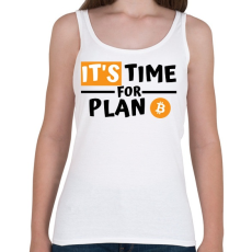 PRINTFASHION IT'S time for PLAN - Női atléta - Fehér