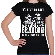 PRINTFASHION It's time to take - Női póló - Fekete