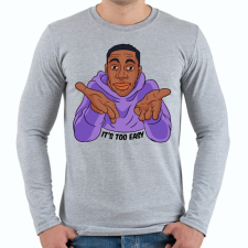 PRINTFASHION It's too easy! - Férfi hosszú ujjú póló - Sport szürke férfi póló