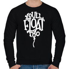 PRINTFASHION IT -You'll float too - Férfi pulóver - Fekete