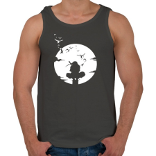 PRINTFASHION Itachi - Férfi atléta - Sötétszürke atléta, trikó