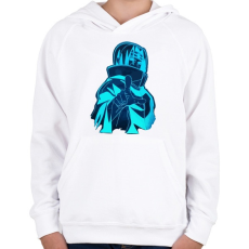 PRINTFASHION Itachi Ghost - Gyerek kapucnis pulóver - Fehér