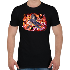 PRINTFASHION Itachi Uchiha attack - Férfi póló - Fekete férfi póló