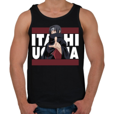 PRINTFASHION Itachi Uchiha - Férfi atléta - Fekete atléta, trikó