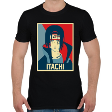 PRINTFASHION Itachi Uchihaa - Férfi póló - Fekete férfi póló