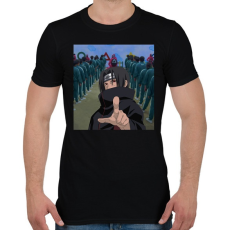 PRINTFASHION Itachi X Squid Game - Férfi póló - Fekete