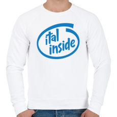 PRINTFASHION Ital Inside - Férfi pulóver - Fehér
