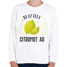 PRINTFASHION Ital páros - Citrom - Gyerek pulóver - Fehér gyerek pulóver, kardigán