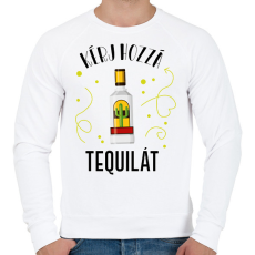 PRINTFASHION Ital páros - Tequila - Férfi pulóver - Fehér