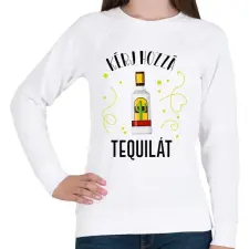 PRINTFASHION Ital páros - Tequila - Női pulóver - Fehér női pulóver, kardigán