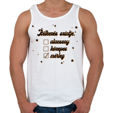 PRINTFASHION Ítélkezés szintje - Férfi atléta - Fehér