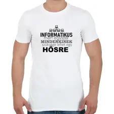 PRINTFASHION ithero-hu-light - Férfi póló - Fehér férfi póló