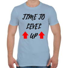 PRINTFASHION Itt az idő fejlődni - Férfi póló - Világoskék férfi póló