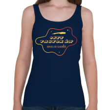 PRINTFASHION Itt vagyok Én - sötét háttérre - Női atléta - Sötétkék női trikó