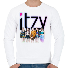 PRINTFASHION ITZY - Férfi pulóver - Fehér