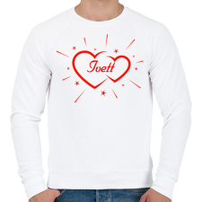 PRINTFASHION Ivett - Férfi pulóver - Fehér férfi pulóver, kardigán