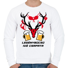 PRINTFASHION Ivó csapat - Férfi pulóver - Fehér