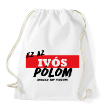 PRINTFASHION Ivós póló - Sportzsák, Tornazsák - Fehér tornazsák