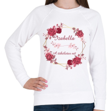 PRINTFASHION Izabella - Női pulóver - Fehér női pulóver, kardigán