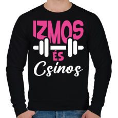 PRINTFASHION Izmos és csinos - Férfi pulóver - Fekete