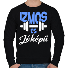 PRINTFASHION Izmos és jóképű - Férfi pulóver - Fekete férfi pulóver, kardigán