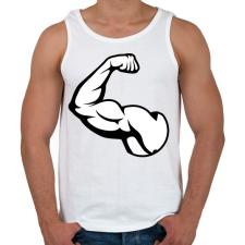 PRINTFASHION izom pacsirta - Férfi atléta - Fehér atléta, trikó