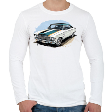 PRINTFASHION Izomautó - Férfi hosszú ujjú póló - Fehér