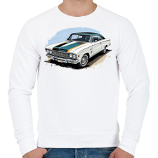 PRINTFASHION Izomautó - Férfi pulóver - Fehér férfi pulóver, kardigán