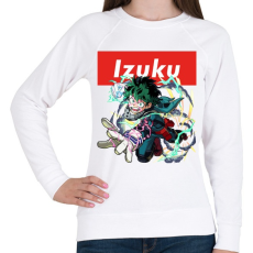 PRINTFASHION Izuku Midoriya - Női pulóver - Fehér