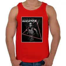 PRINTFASHION Izzy - Férfi atléta - Piros atléta, trikó