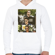 PRINTFASHION J2M - SpnFamily - Férfi kapucnis pulóver - Fehér
